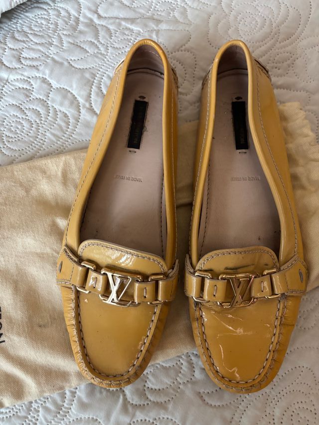 Manoletinas Louis Vuitton Doradas Talla 39