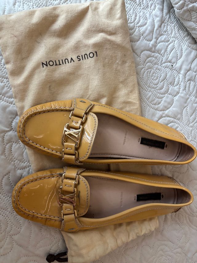 Manoletinas Louis Vuitton Doradas Talla 39