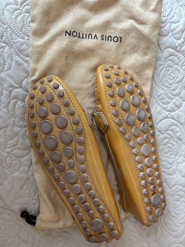 Manoletinas Louis Vuitton Doradas Talla 39