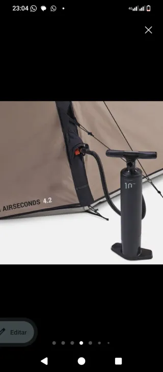 Tienda de campaña hinchable de polialgodón