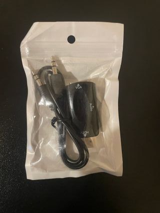 NUEVO mini adaptador HDMI a VGA con audio jack