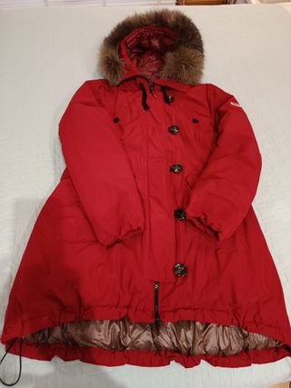 Parka Dichi Mujer Roja con Capucha