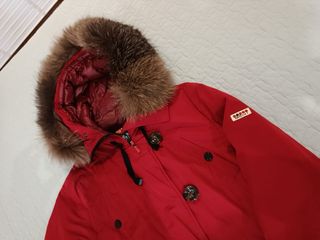 Parka Dichi Mujer Roja con Capucha