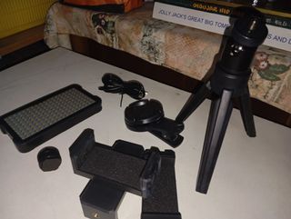 Kit fotografía móvil: luz, lente y trípode