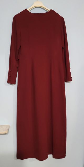 Abito lungo bordeaux taglia 48