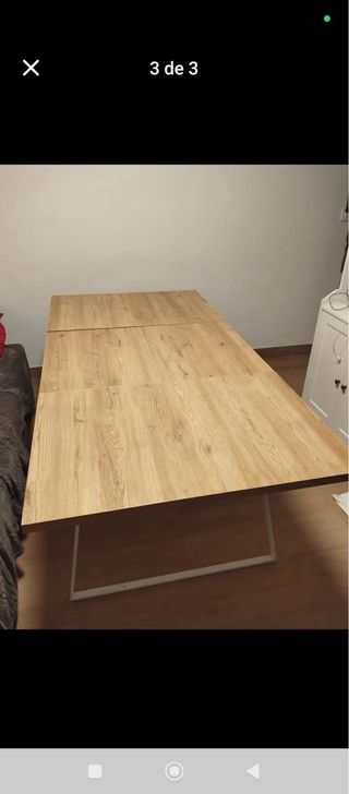 Mesa de comedor madera y metal