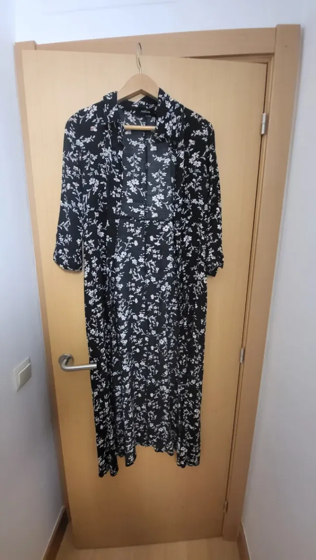 Vestido largo estampado floral