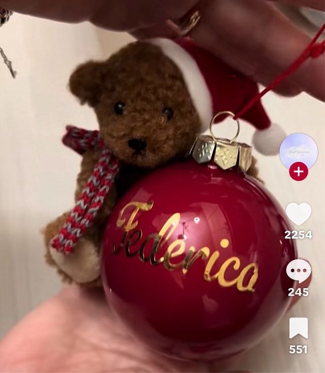 Palla di Natale personalizzata Federica