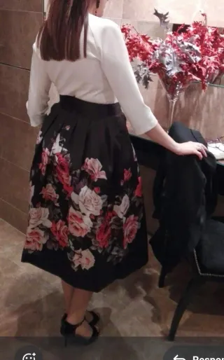 Vestido Etxar & Panno floral, efecto dos piezas.