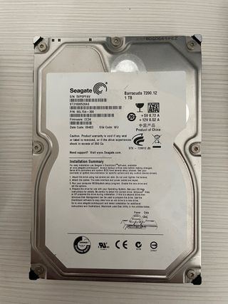 Disco Duro Seagate Barracuda 1TB