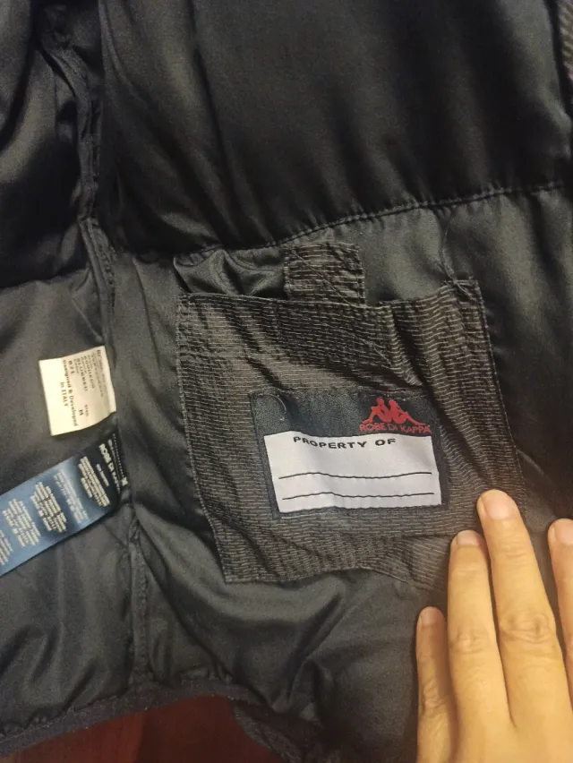 Cazadora Kappa azul marino con Capucha