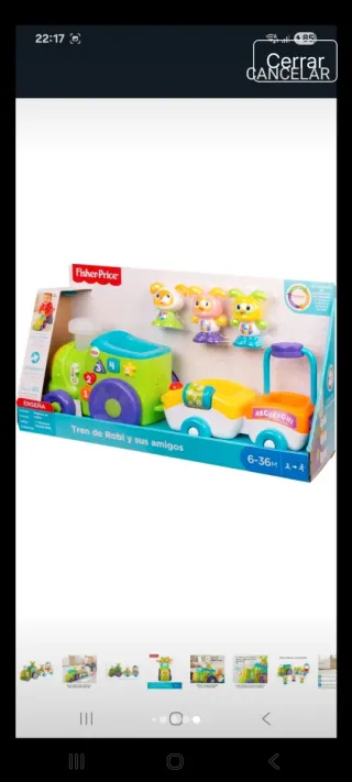 Tren Fisher-Price para bebés