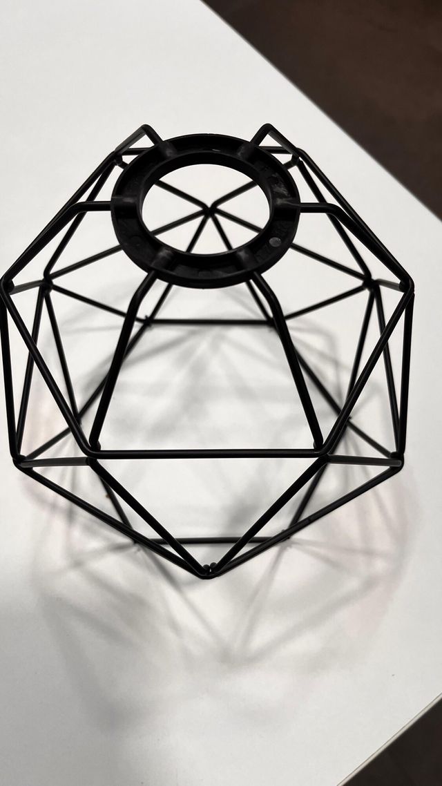 2 Apliques Lámparas Jaula Negra