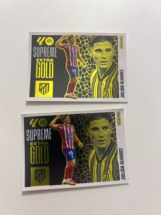 Cromo Supreme Extra Gold Julián Álvarez