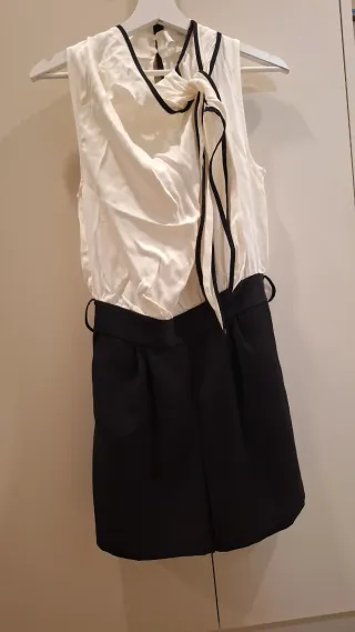 Mono Zara Blanco y Negro