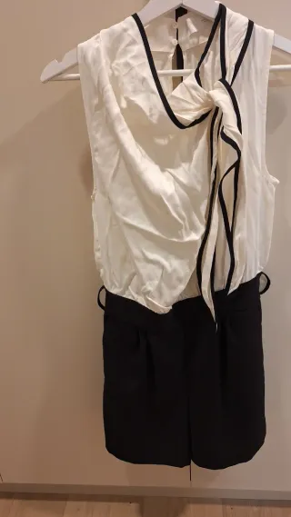 Mono Zara Blanco y Negro