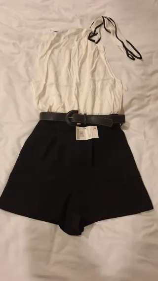 Mono Zara Blanco y Negro