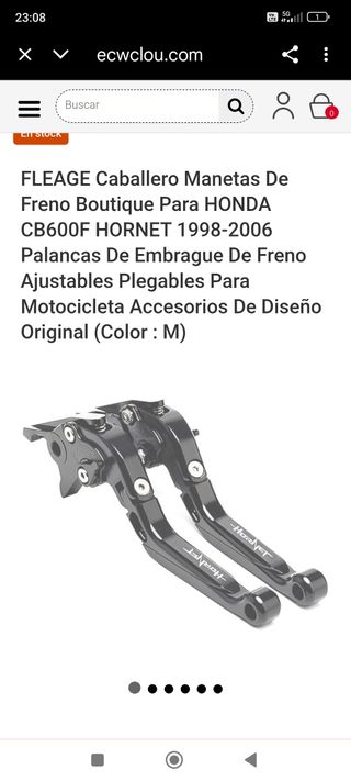 Palancas Freno y Embrague,Hon da cb600f Hornet.