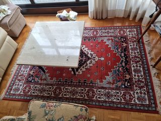 Alfombra de lana multicolor