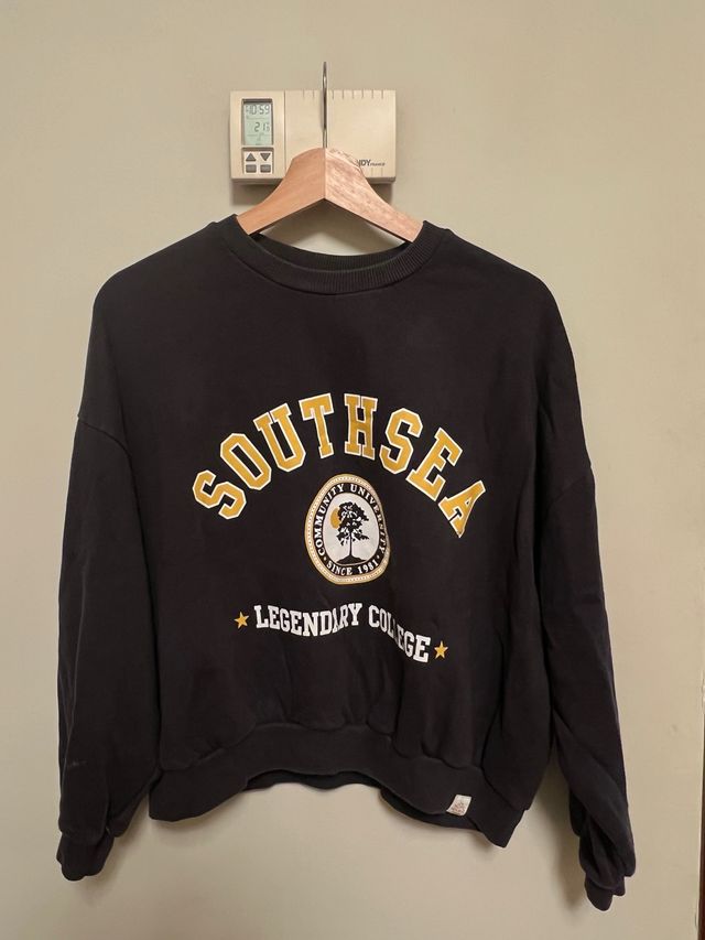 Sudadera Southsea Legendary College Negra XS