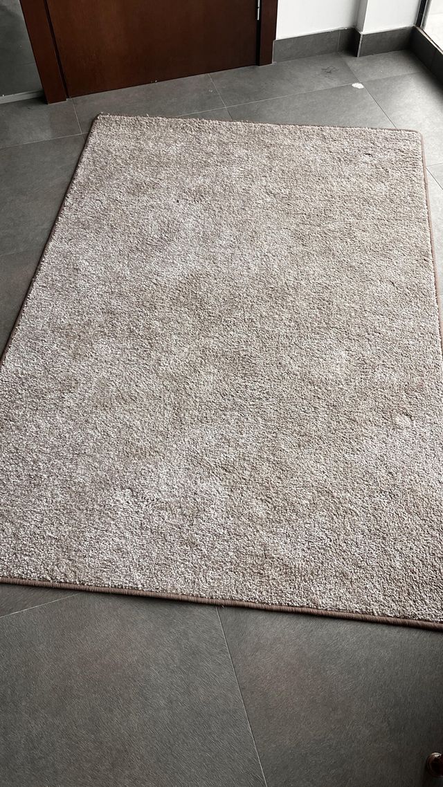 Alfombra marrón 188x130 cm