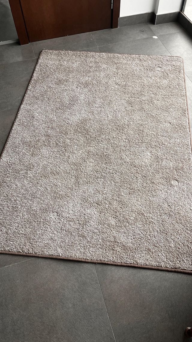 Alfombra marrón 188x130 cm