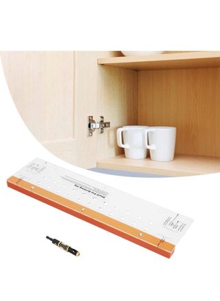 Plantilla para taladrar agujeros para estantes