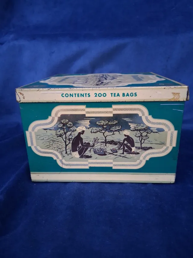 Lata di tè Pompadour antica