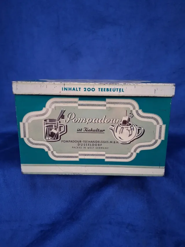 Lata di tè Pompadour antica