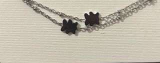 Bracelet doble con dijes florales