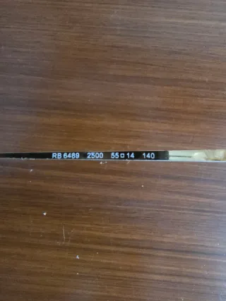 Gafas Ray-Ban RB6489 2500 Dorado/Negro