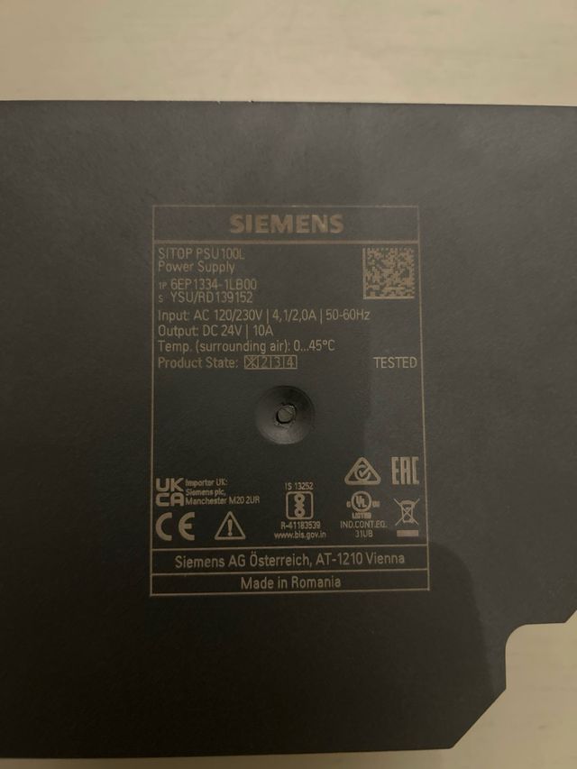 Fuente Alimentación Siemens SITOP PSU100L