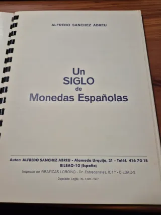 Catálogo Un Siglo de Monedas Españolas