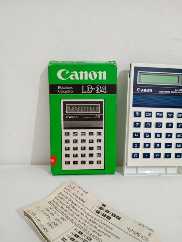 Calculadora Canon LC-34 Vintage Años 80