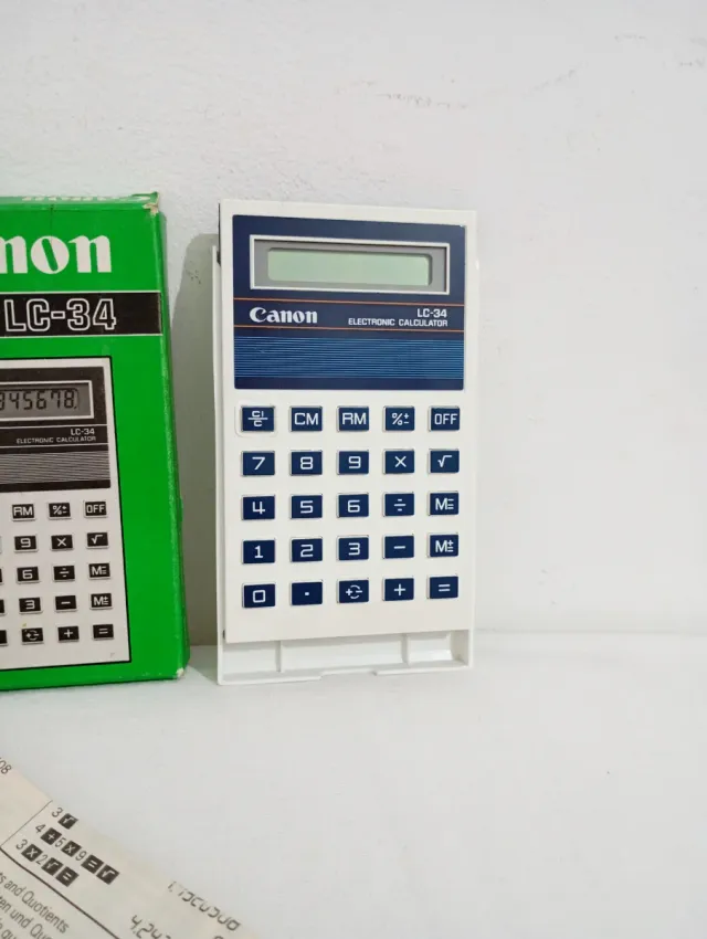 Calculadora Canon LC-34 Vintage Años 80