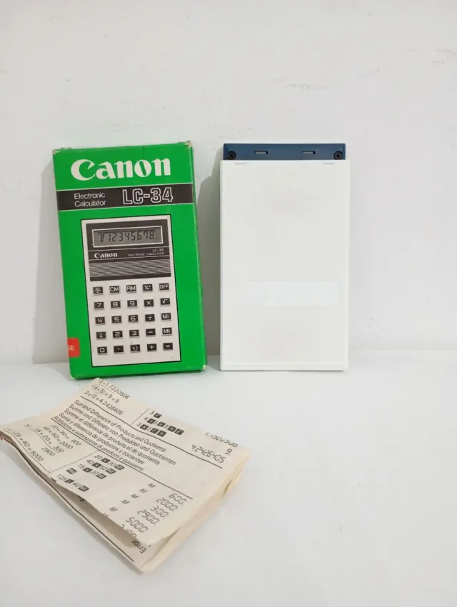 Calculadora Canon LC-34 Vintage Años 80