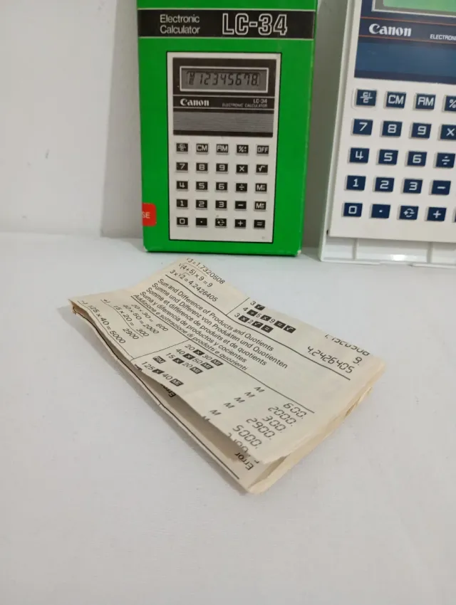 Calculadora Canon LC-34 Vintage Años 80