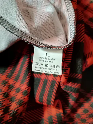 Falda de tirantes cuadros L