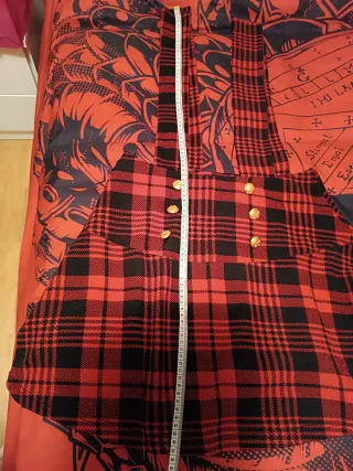 Falda de tirantes cuadros L