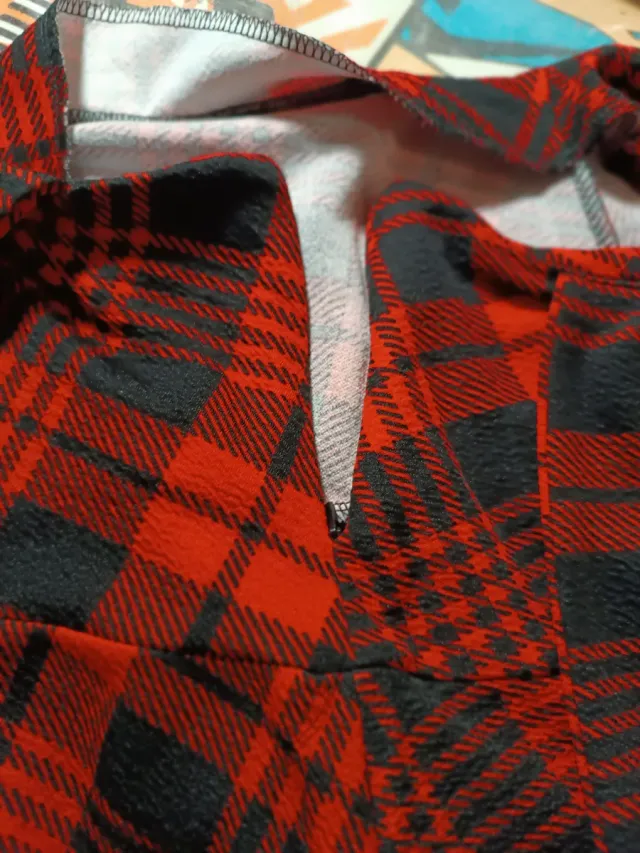 Falda de tirantes cuadros L