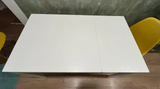 Mesa extensible blanca Ikea EKEDALEN