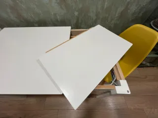 Mesa extensible blanca Ikea EKEDALEN