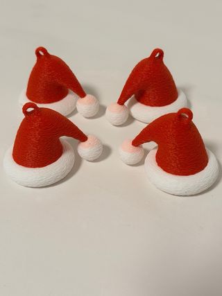 Cappelli Babbo Natale 3D da Appendere