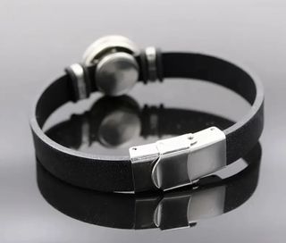 Pulsera San Benito Cruz Azul y Rojo