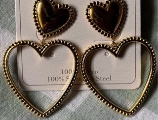 Pendientes Corazón Dorado