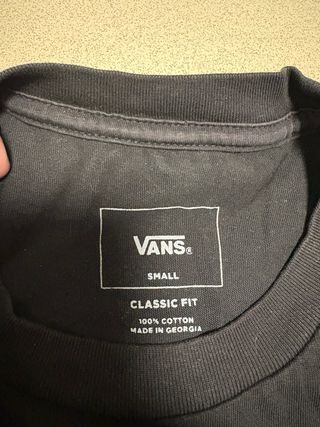 Camiseta Vans Negra Talla S