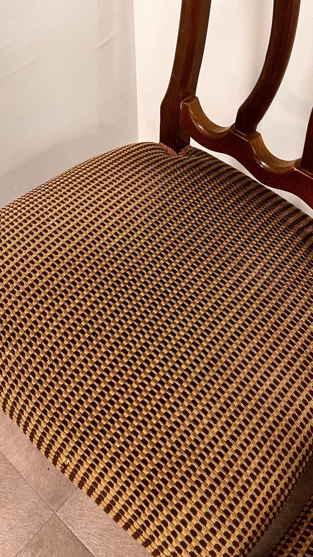 2 Sillas Vintage Madera Tapizadas