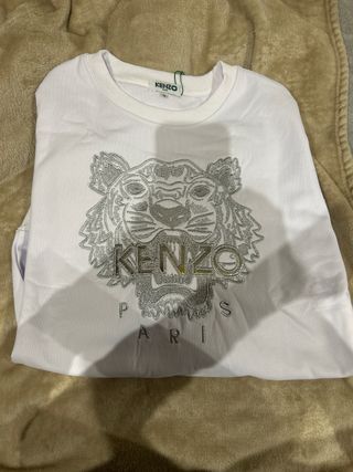Sudadera Kenzo Paris Blanca en perfecto estado