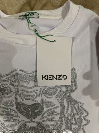 Sudadera Kenzo Paris Blanca en perfecto estado
