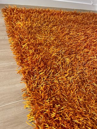 Oferta finde a 100€!Alfombra grande salón naranja